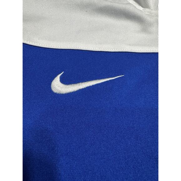 Nike Futbol Dri-Fit Track Jacket Royal Blue White Zip Front Men’s Medium - Picture 5 of 10